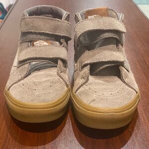 Vans Kids' Gray and Tan High-Top Sneakers